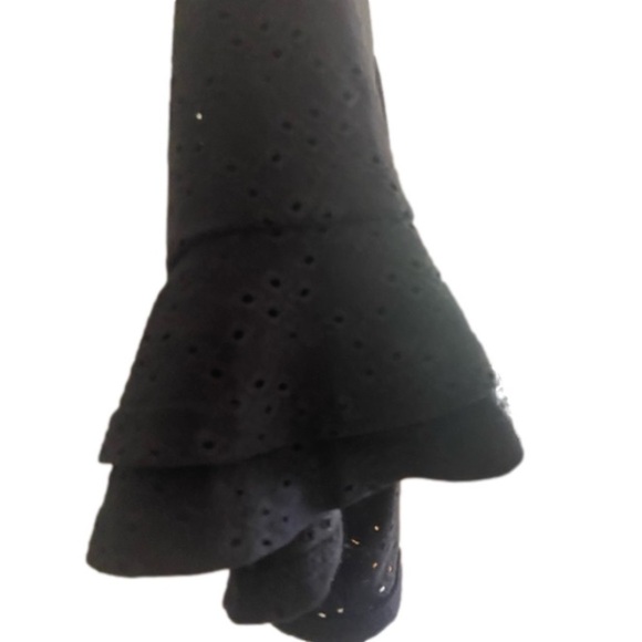 NWT Black 3/4 Ruffle Sleeve Cropped Open Bolero Cardigan - Picture 10 of 13